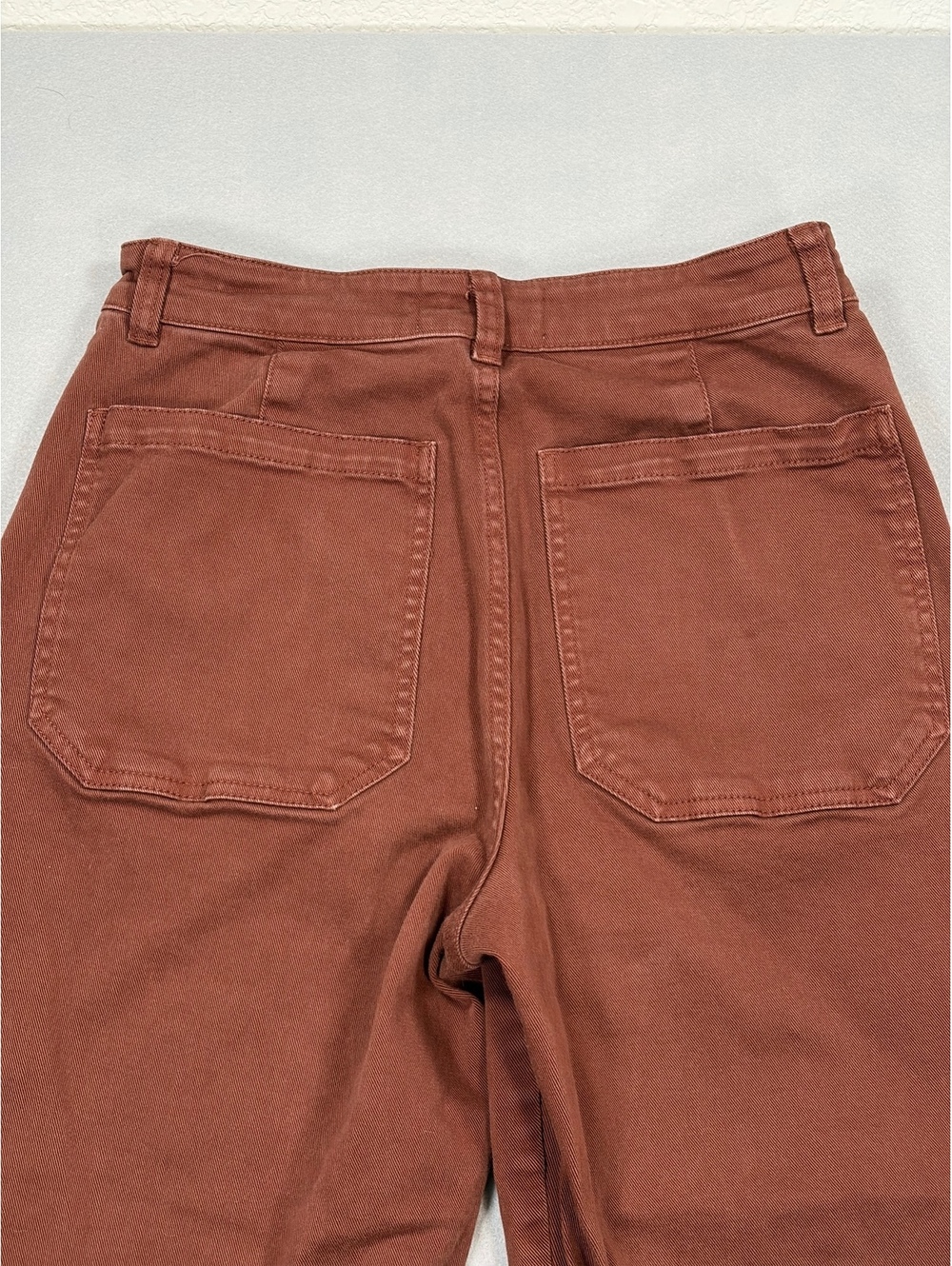 Everlane The Utility Barrel Pant Rosewood Rust Brown Size 4 Fall Viral High Rise - Picture 6 of 12